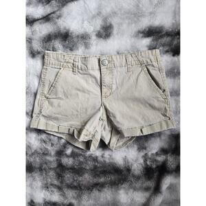 Aeropostale Khaki Cuffed Shorts – Size 4